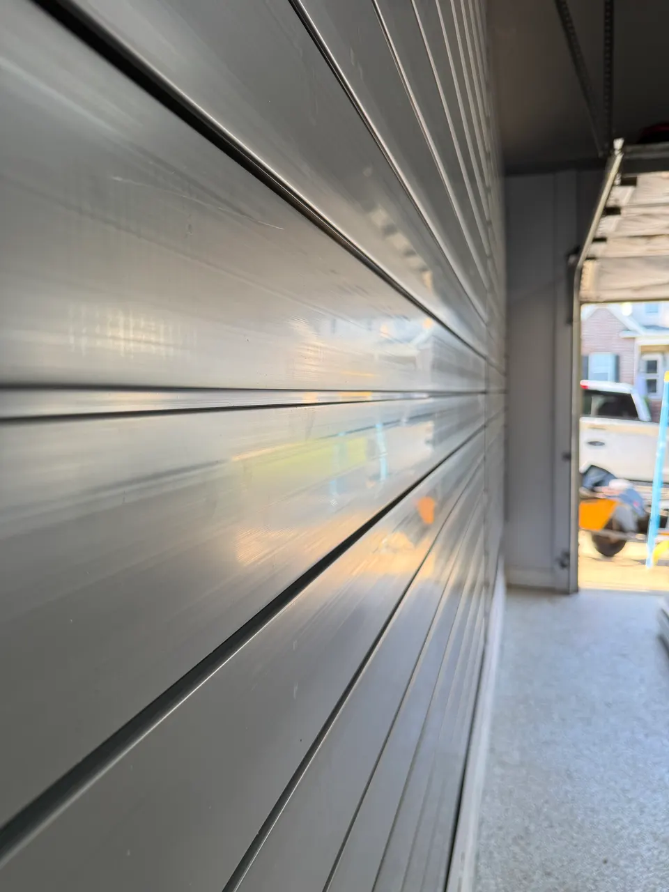 Garage slat wall