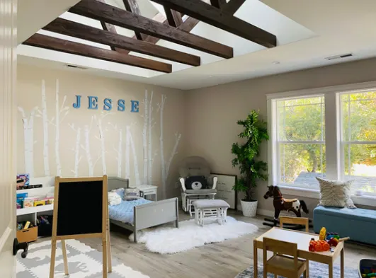 Skylights and timber trusses: after