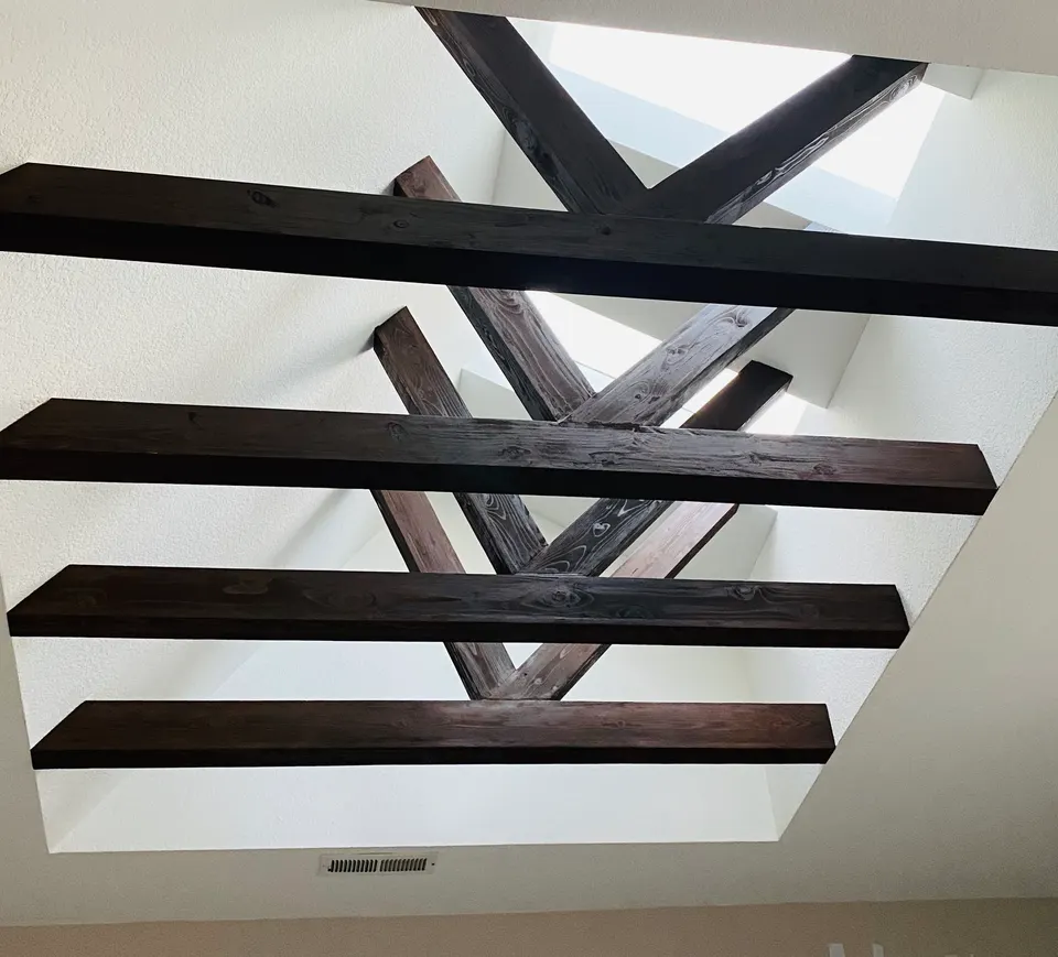 Skylights and timber trusses: after