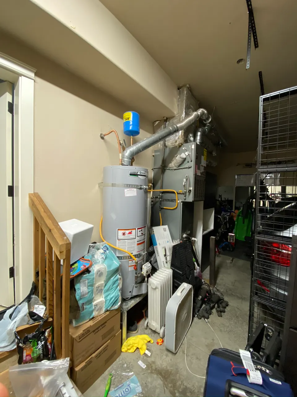 Garage finish: before