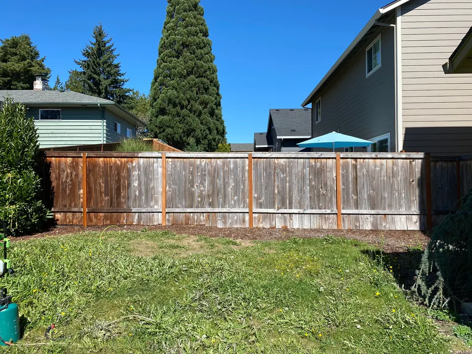Fence restoration: before